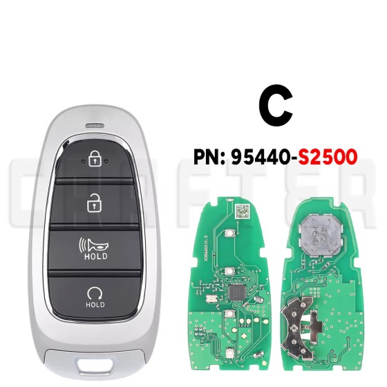 2021-2022 Hyundai Santa Fe / 4-Button Smart Key / PN: 95440-S2500 / TQ8-FOB-4F26 (Aftermarket)